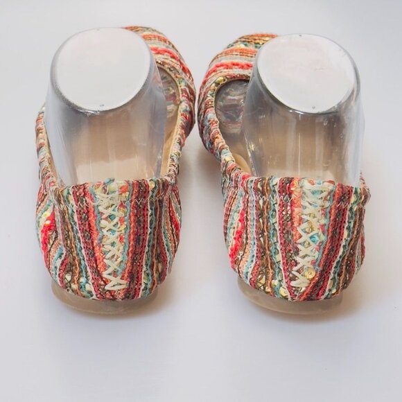 LUCKY BRAND Women's Multicolor Woven Fabric Ballet Flats Cushioned Size 8M/38 - Picture 5 of 13